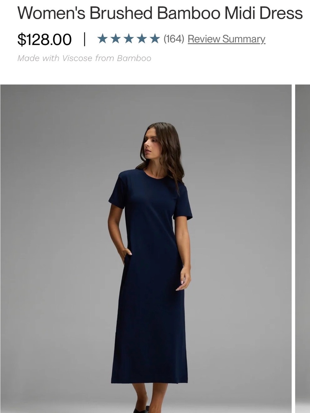 Cozy Earth Midi Dress with Side Pockets